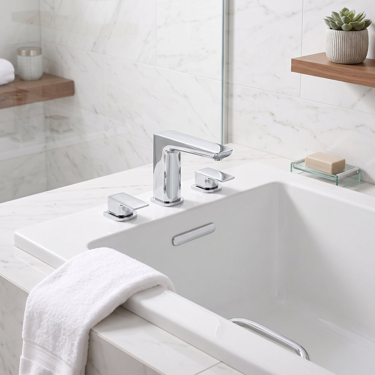 Fairford Una 3 Hole Bath Filler