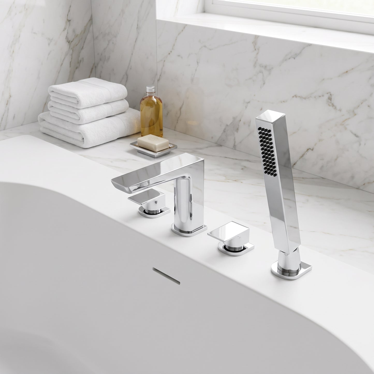 Fairford Una 4 Hole Bath Shower Mixer