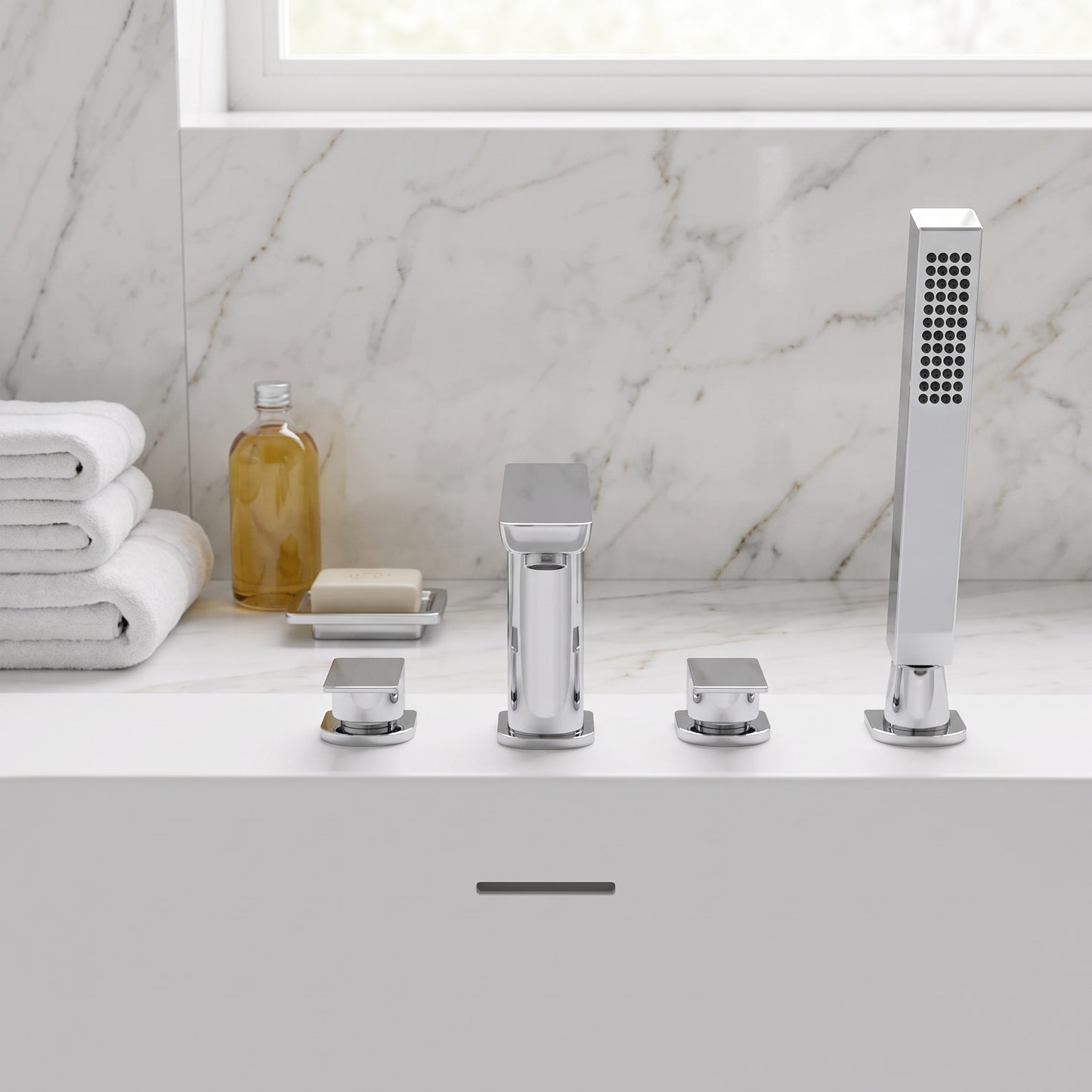 Fairford Una 4 Hole Bath Shower Mixer