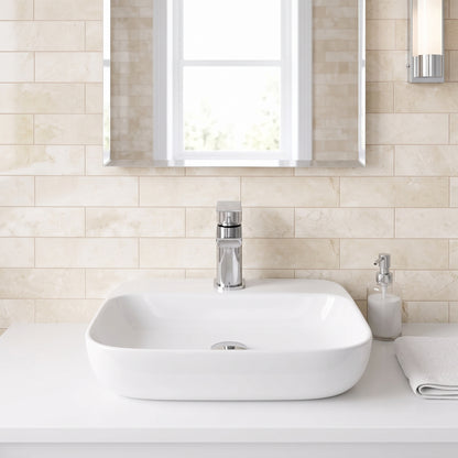 Fairford Una Mini Basin Mixer with Push Button Waste