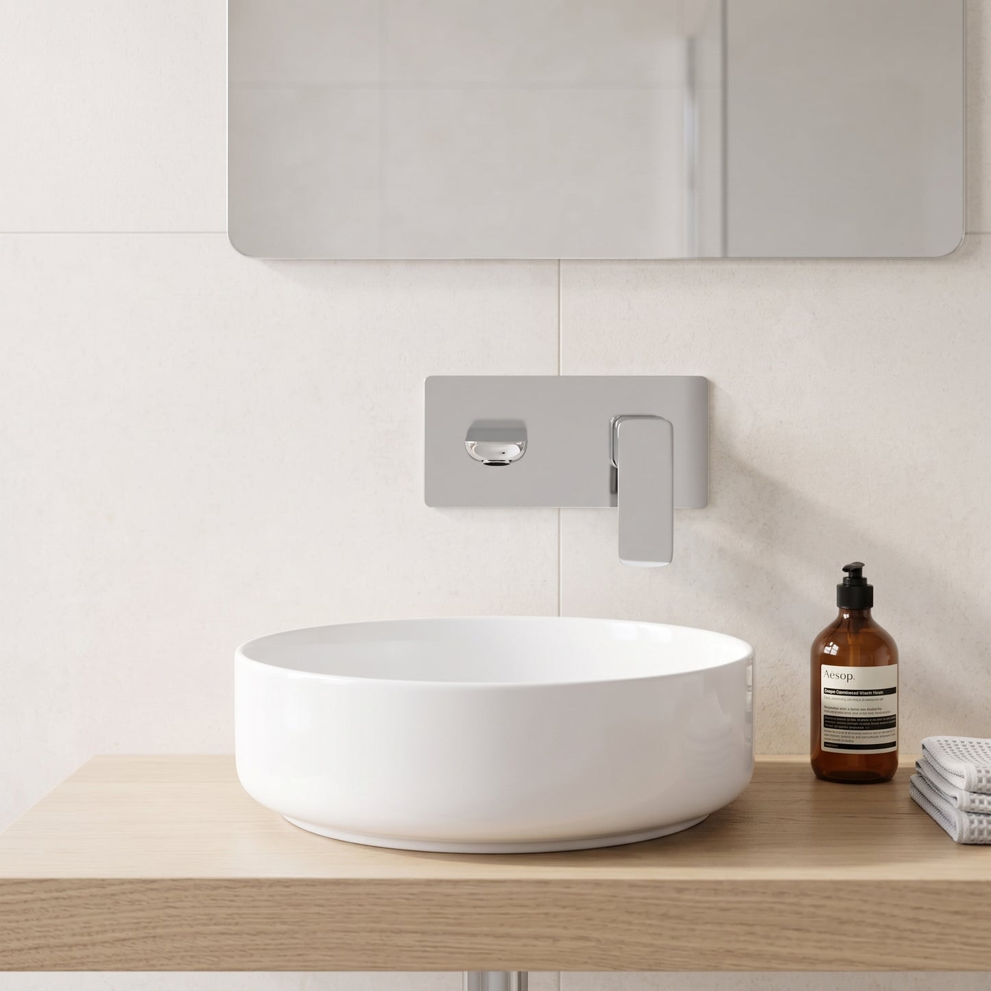 Fairford Una Wall Mounted Basin Mixer