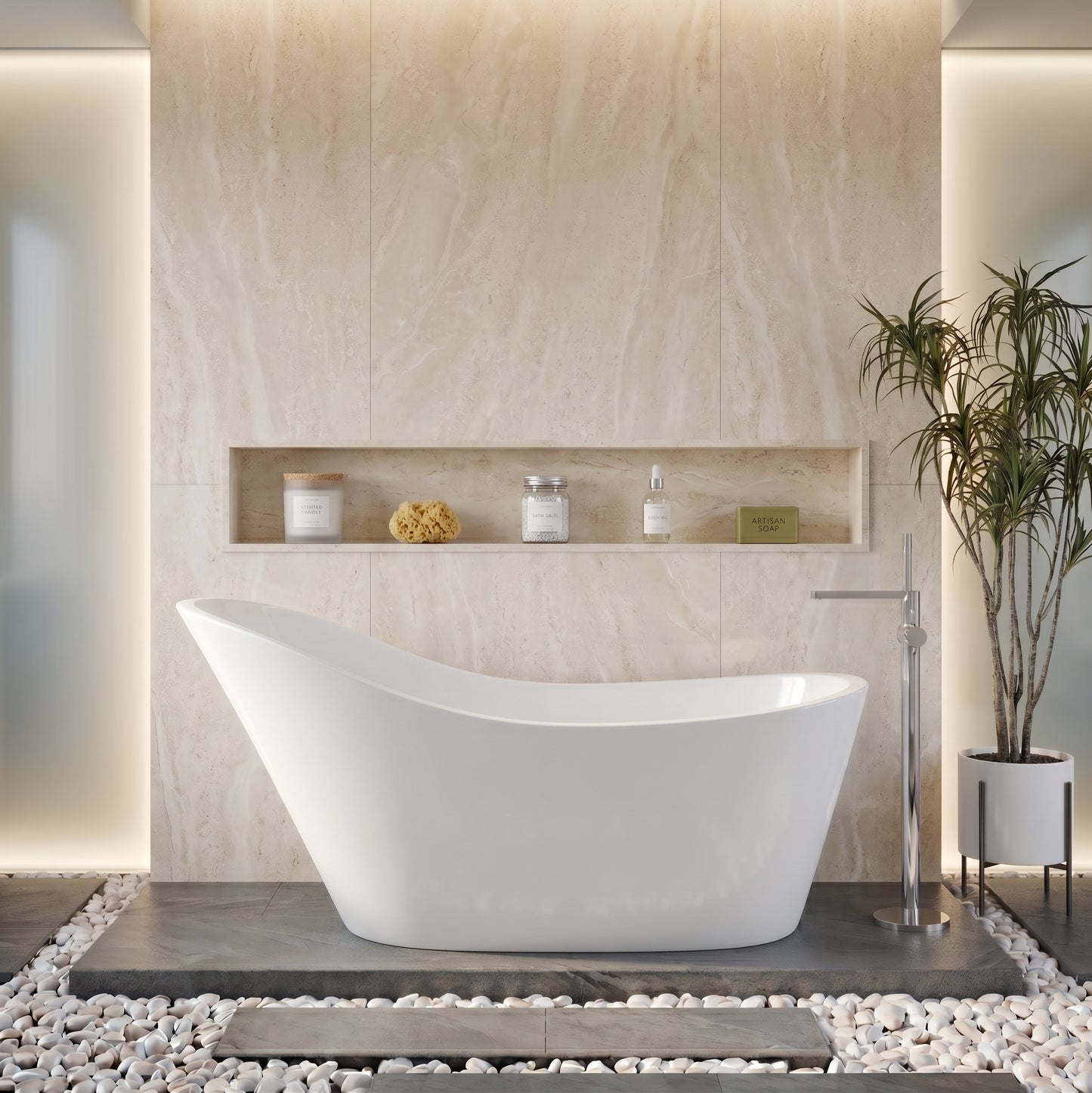 Fairford Verona 1600 x 750 x 720mm Freestanding Bath