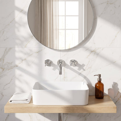 Fairford Verso 3 Hole Wall Mounted Basin Mixer