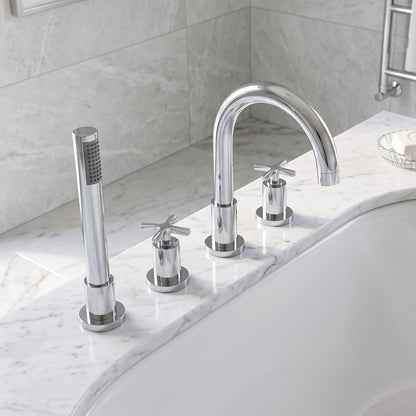 Fairford Verso 4 Hole Deck Mounted Bath Shower Mixer