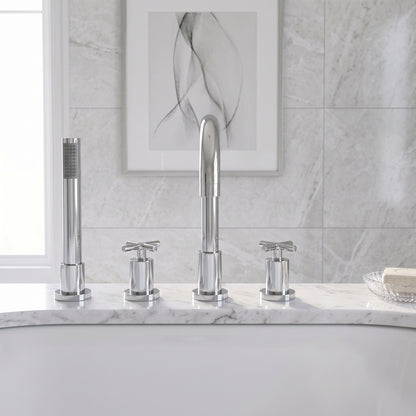 Fairford Verso 4 Hole Deck Mounted Bath Shower Mixer