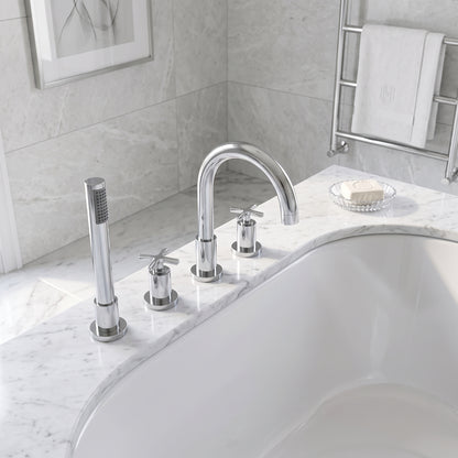 Fairford Verso 4 Hole Deck Mounted Bath Shower Mixer