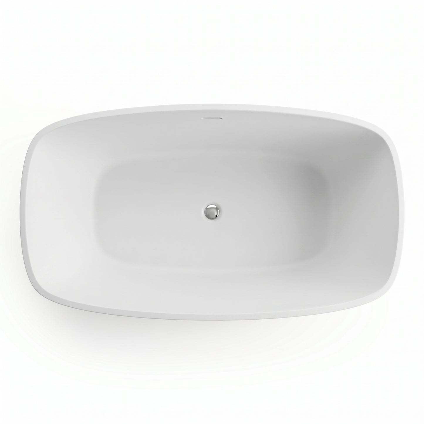 Fairford Vive 1610 x 750 x 530mm Matt Solid Surface Freestanding Bath