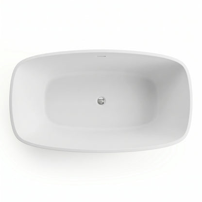 Fairford Vive 1610 x 750 x 530mm Matt Solid Surface Freestanding Bath