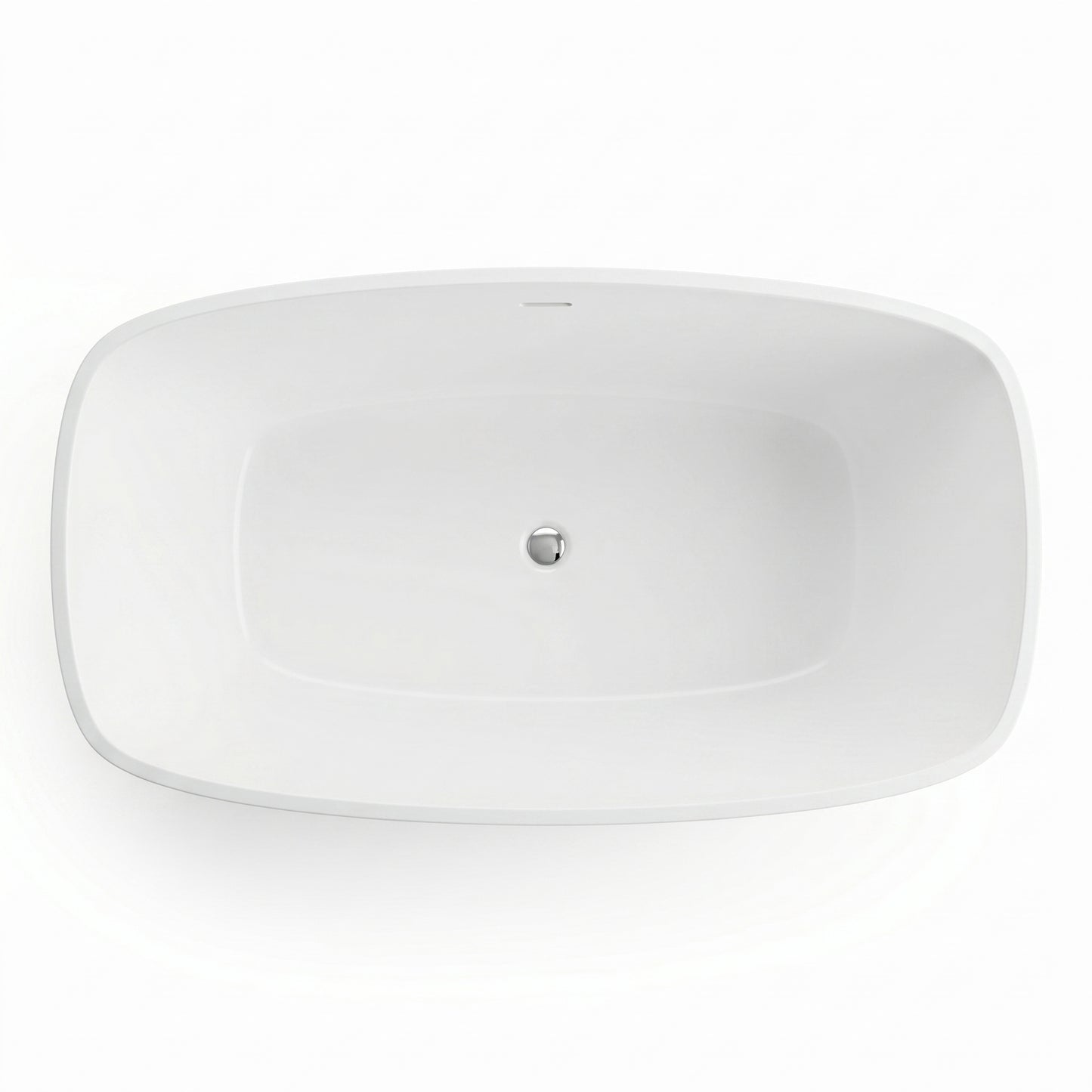 Fairford Vive 1610 x 750 x 530mm Polished Solid Surface Freestanding Bath