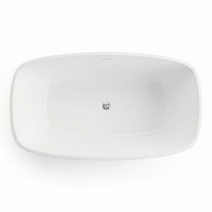 Fairford Vive 1610 x 750 x 530mm Polished Solid Surface Freestanding Bath