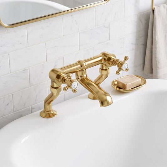 Fairford Winchester Brushed Brass Bath Filler