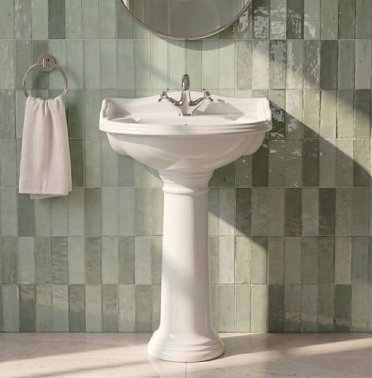 Fairford Winchester Pro 500mm 1 Tap Hole Basin and Pedestal