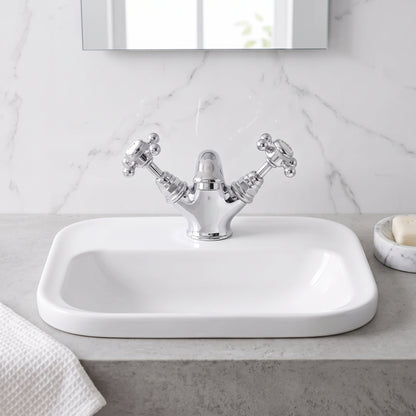 Fairford Winchester Pro Basin Mixer with Push Button Waste