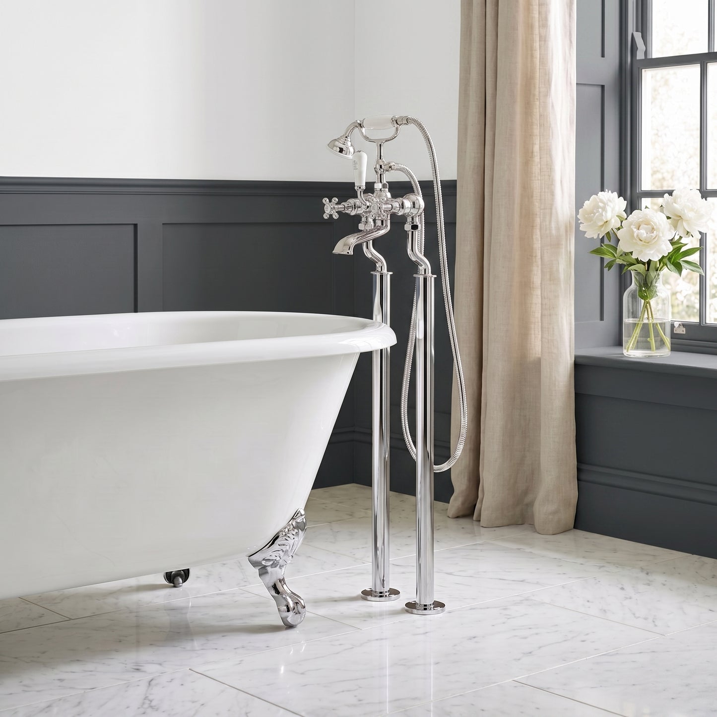 Fairford Winchester Pro Freestanding Bath Shower Mixer