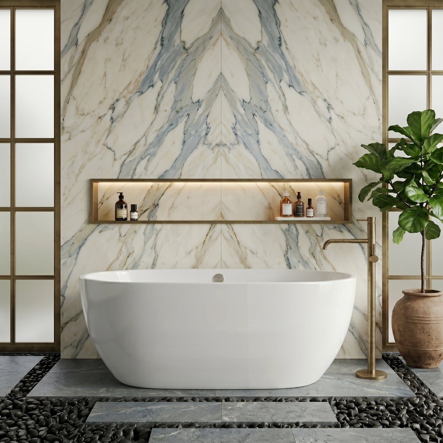 Fairford Woodsley 1555 x 750mm Freestanding Bath