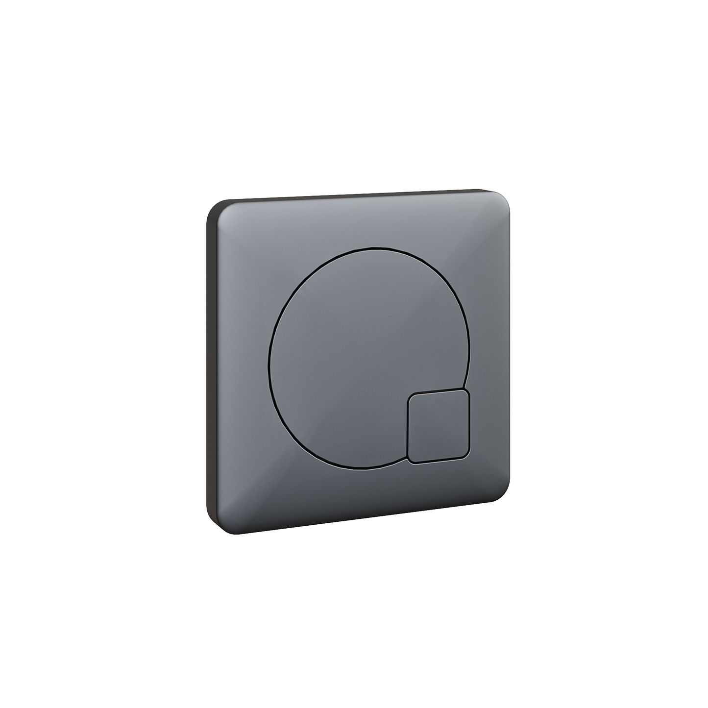 Dual Flush Concealed Toilet Cistern - Matt Black