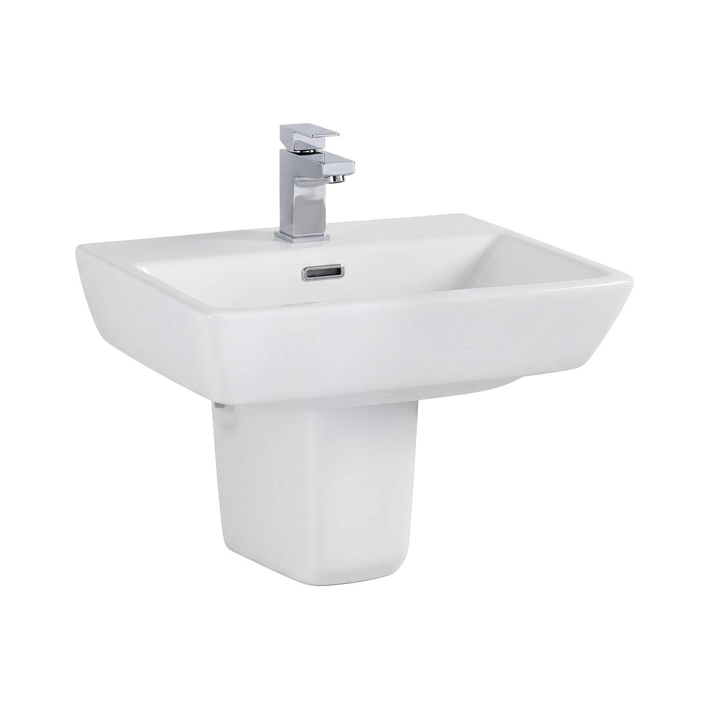 Fairford Mellow 520mm 1TH Basin With Semi-Pedestal