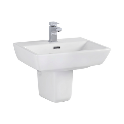 Fairford Mellow 520mm 1TH Basin With Semi-Pedestal