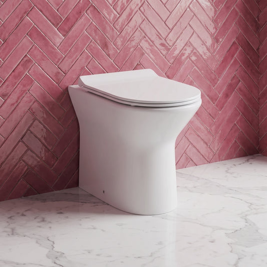 Fairford Paxton Rimless Back To Wall Toilet with Slim Soft Close Seat