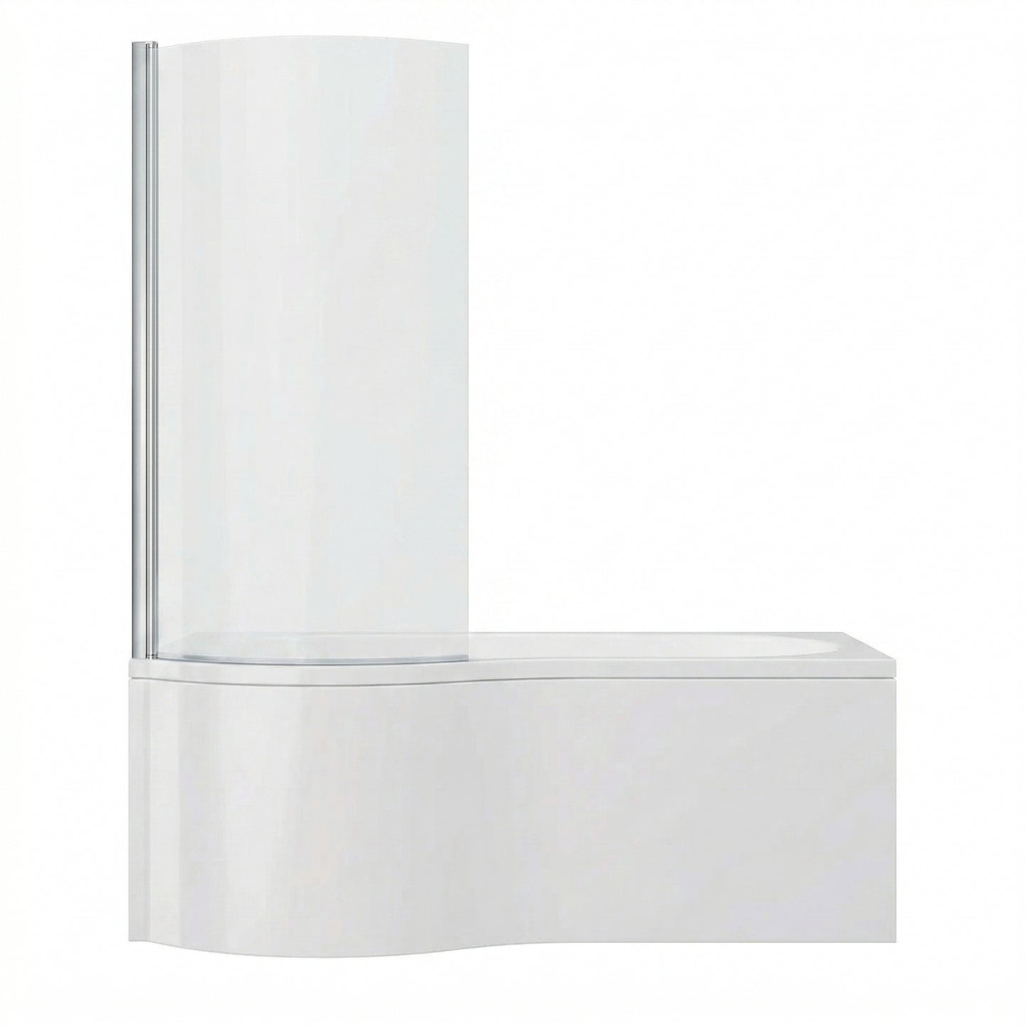 Fairford 1700 x 850 LH P Shape Bath with Screen and Panel