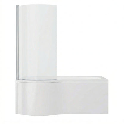 Fairford 1700 x 850 LH P Shape Bath with Screen and Panel