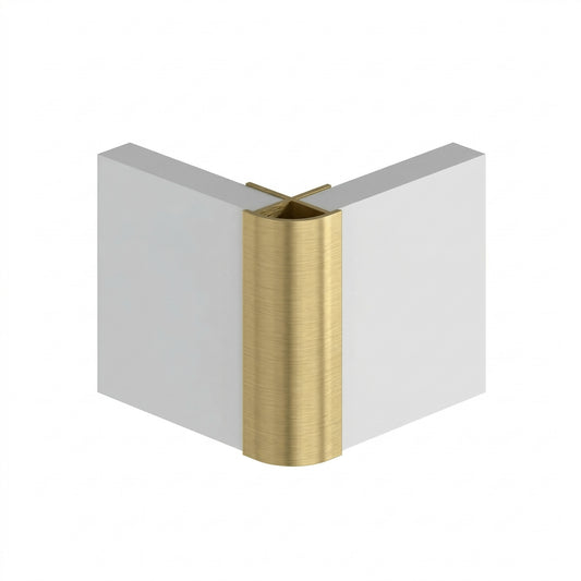 Brushed Brass External Corner