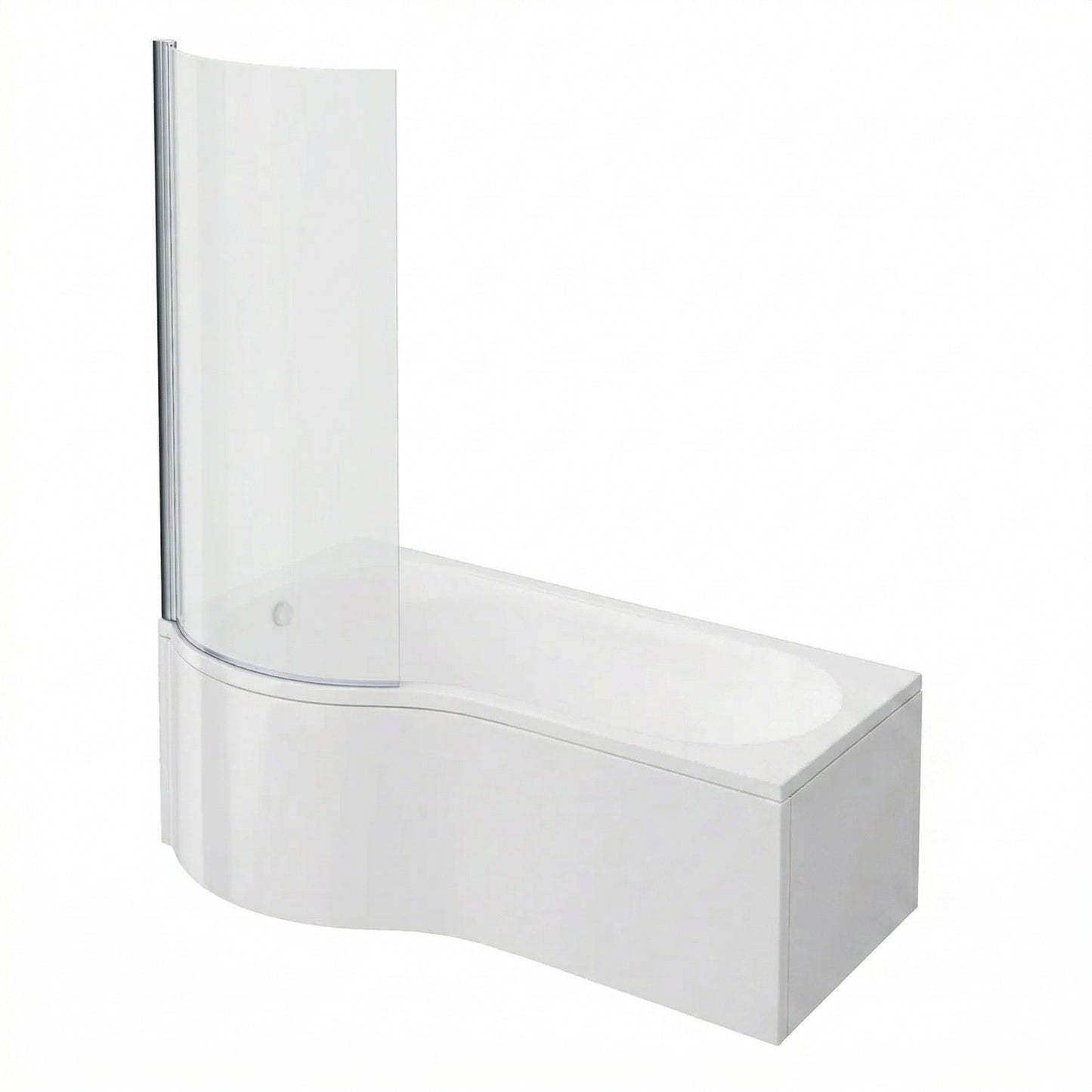 Fairford 1500 x 850 LH P Shape Bath with Screen and Panel
