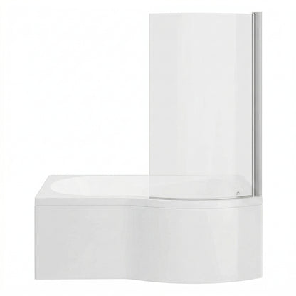 Fairford 1700 x 850 RH B Shape Bath with Screen and Panel
