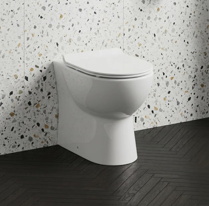 Fairford Palio Rimless Back To Wall Toilet with Wrapover Soft Close Seat