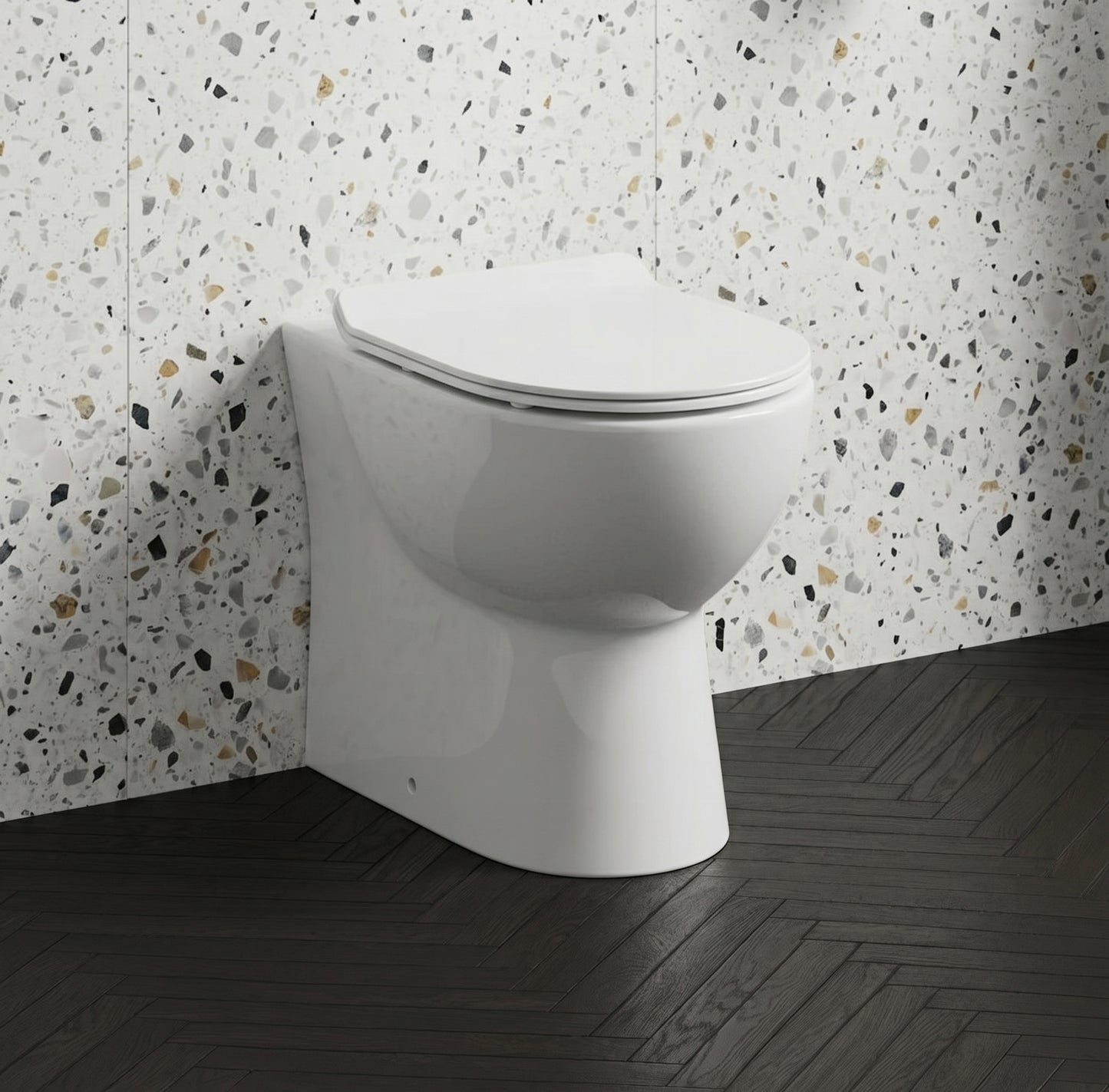 Fairford Palio Rimless Back To Wall Toilet with Slim Soft Close Seat