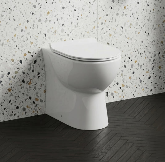 Fairford Palio Rimless Back To Wall Toilet with Slim Soft Close Seat