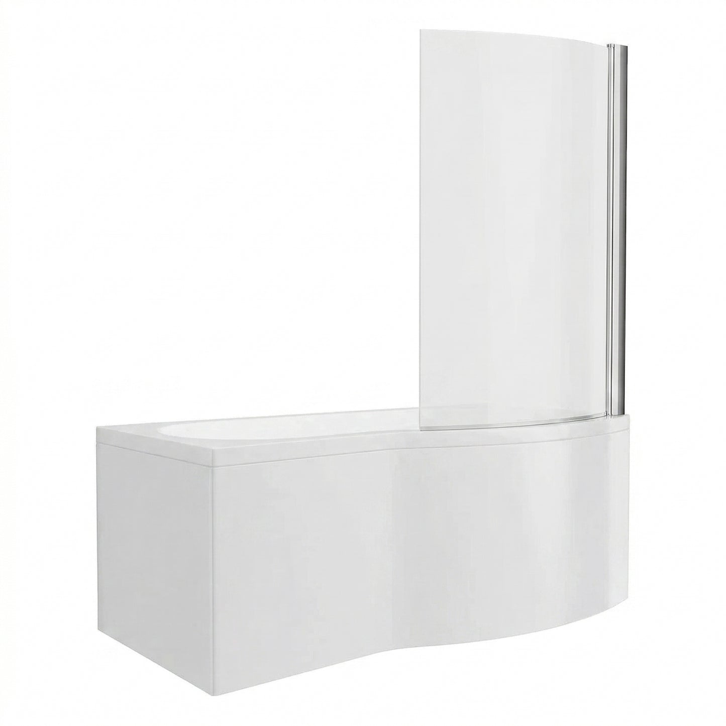 Fairford 1500 x 850 RH B Shape Bath with Screen and Panel