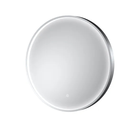 Fairford 600mm Round Chrome Illuminated Mirror with Touch Sensor