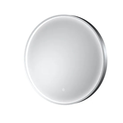 Fairford 600mm Round Chrome Illuminated Mirror with Touch Sensor