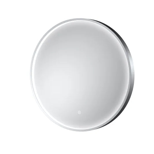 Fairford 600mm Round Chrome Illuminated Mirror with Touch Sensor