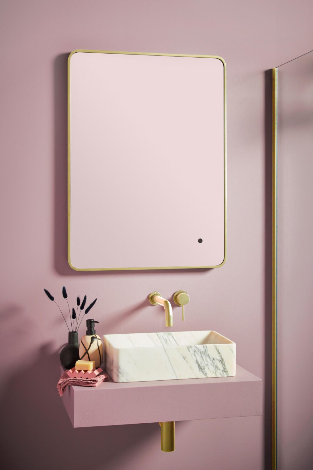 Fairford Alfie 600 Brushed Brass 600 x 800mm Mirror