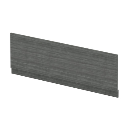Fairford Graphite Grey Woodgrain 1800mm Bath Panel with Plinth