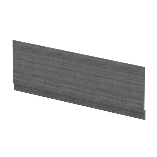 Fairford Graphite Grey Woodgrain 1800mm Bath Panel with Plinth