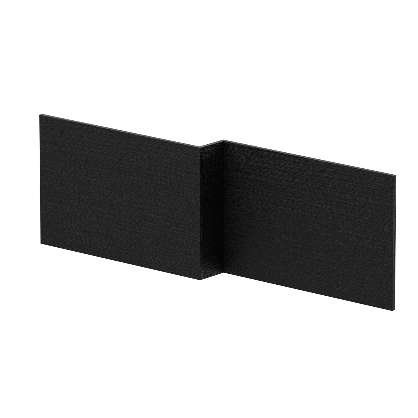Fairford Charcoal Black Woodgrain 1700mm L Shaped Bath Panel
