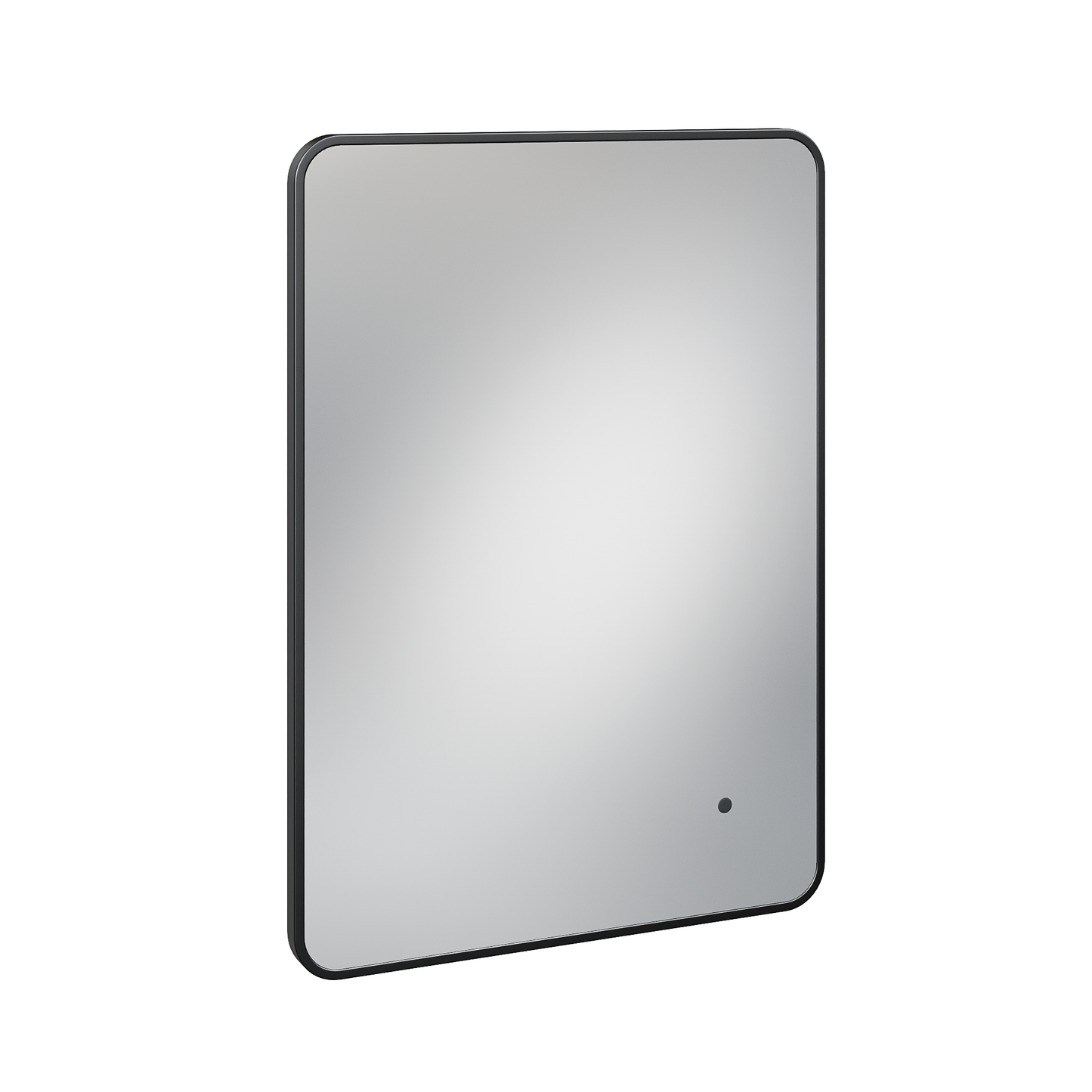 Fairford Alfie 500 Matt Black 500 x 700mm Mirror