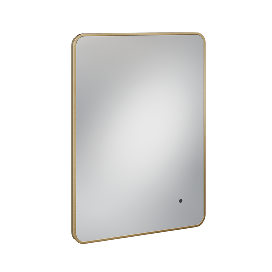 Fairford Montari 500 Brushed Brass 500 x 700mm Mirror