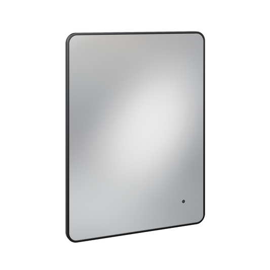 Fairford Montari 600 Matt Black 600 x 800mm Mirror