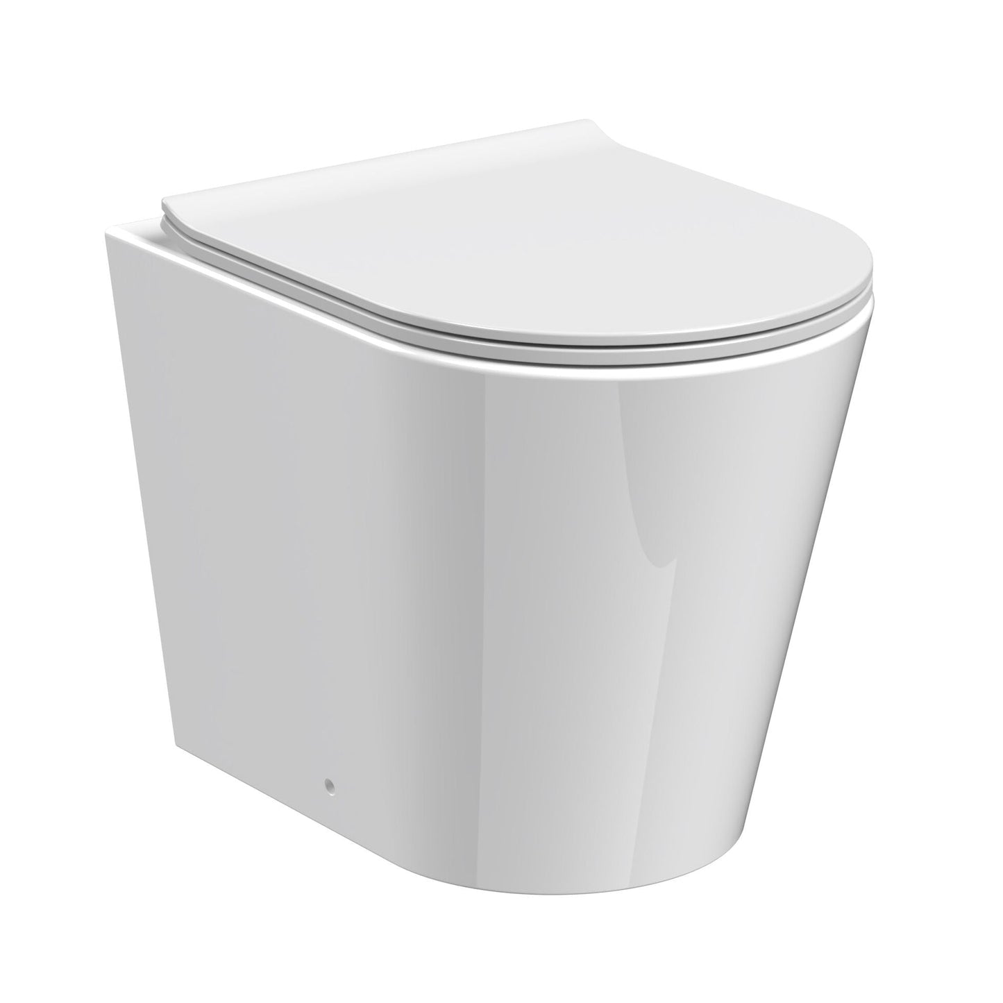 Fairford Sierra Pure Rimless Back to Wall Toilet with Soft Close Seat