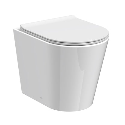 Fairford Sierra Pure Rimless Back to Wall Toilet with Soft Close Seat