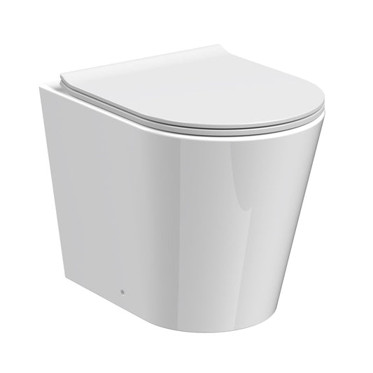 Fairford Sierra Pure Rimless Back to Wall Toilet with Soft Close Seat