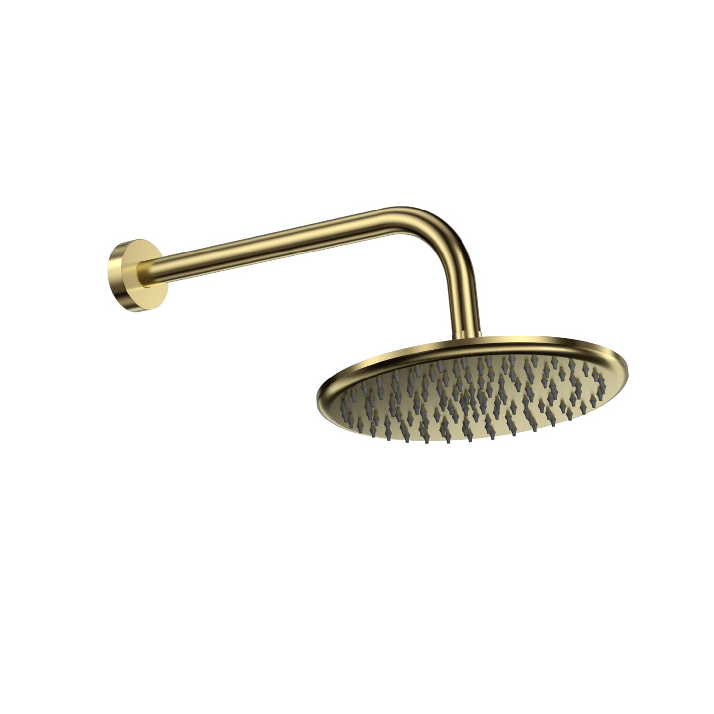 Fairford Element Brushed Brass Shower Head and Arm Kit