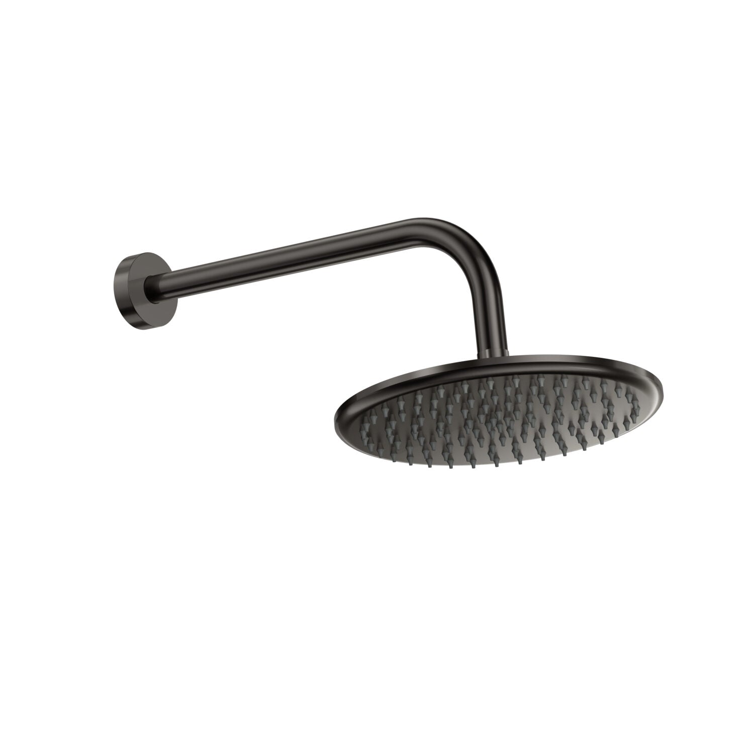 Fairford Element Gunmetal Shower Head and Arm Kit