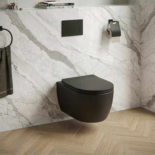 Nera Round Wall Hung Pan with Soft Close Seat