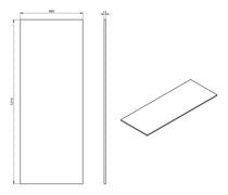 Fairford Roma 1200mm Matt Clay Wall Hung Double Vanity Unit