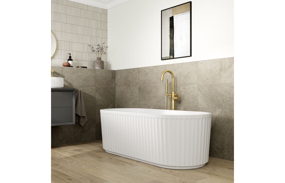 Fairford Roma 1200mm Matt Clay Wall Hung Double Vanity Unit
